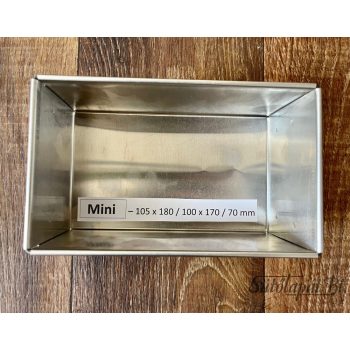 SZÖGLETES SÜTŐFORMA (mini) 105x180/100x170/70