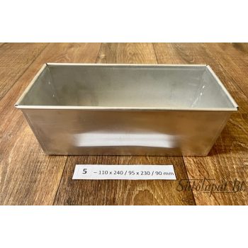 SZÖGLETES SÜTŐFORMA 110x240/95x230/90