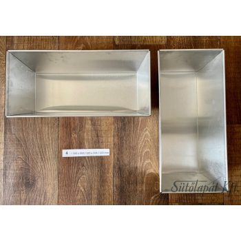 SZÖGLETES SÜTŐFORMA(4) 160x350/120x310/120 vast.: 0,6 mm 