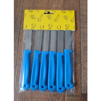 VETŐKÉS sima, Solingen, 8 cm, 5+1 db/csom.kék