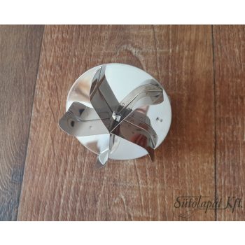 CSÁSZÁRZSEMLE MINTÁZÓ, fém, átm: 6,5 cm