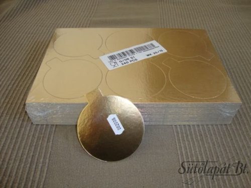 DESSZERTALÁTÉT, arany, 8 cm-es átm., 240 db/csomag
