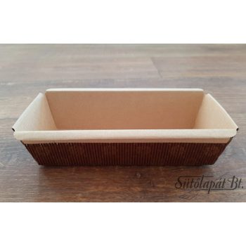 PLUMCAKE  süthető papír forma, 200x65/45 mm, 300 gr