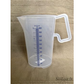 MÉRŐEDÉNY, műanyag, 2 literes