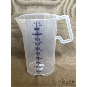 MÉRŐEDÉNY, műanyag, 3 literes