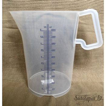 MÉRŐEDÉNY, műanyag, 5 literes