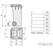 PEDÁLOS SZEMETES   110 l-es